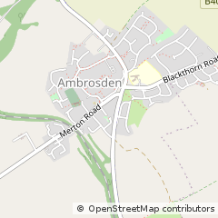 Map of Ambrosden, Oxfordshire