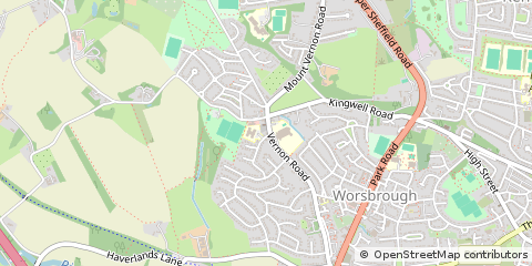 Map of Barnsley