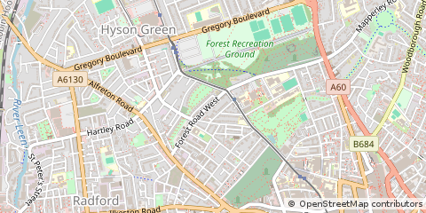 Map of Nottingham