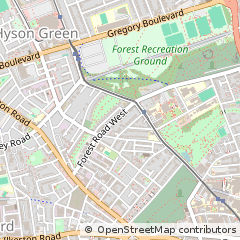 Map of Nottingham