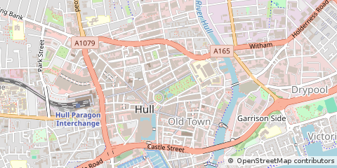 Map of Hull, East Yorkshire