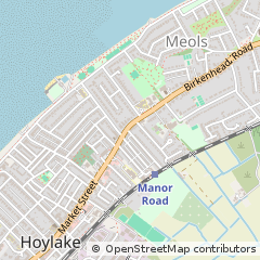 Map of Hoylake, Wirral