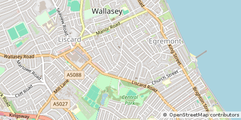 Map of Wallasey