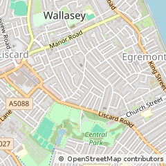 Map of Wallasey