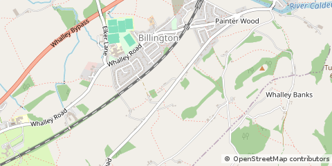 Map of Clitheroe, Lancashire