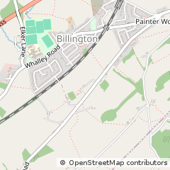 Map of Clitheroe, Lancashire