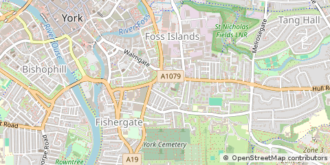 Map of York, Yorkshire