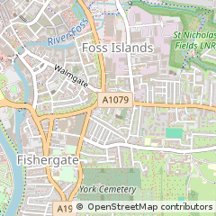 Map of York, Yorkshire