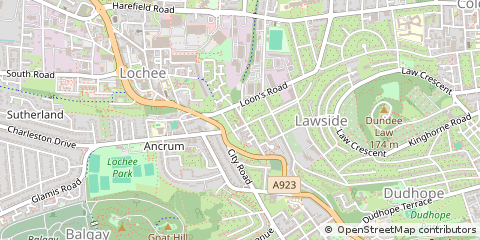 Map of Dundee