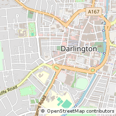 Map of Darlington, Co. Durham