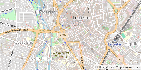 Map of Leicester