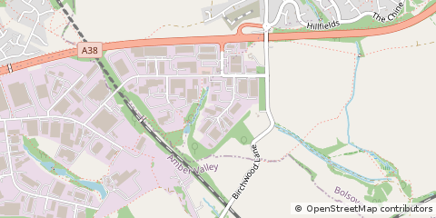 Map of Alfreton, Derbyshire