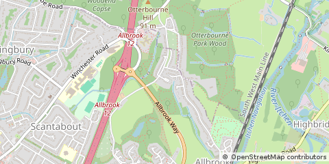 Map of Eastleigh, Hampshire