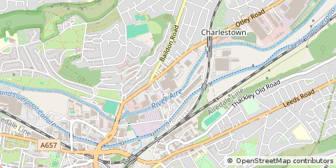Map of Shipley, West Yorkshire