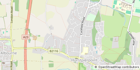 Map of Hassocks, West Sussex