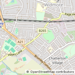 Map of Bromley, Kent