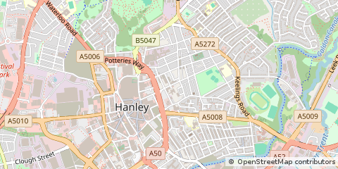 Map of Stoke-on-Trent