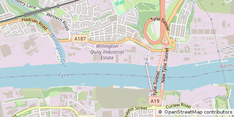 Map of Wallsend, Tyne & Wear