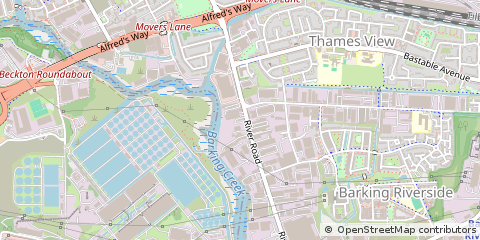 Map of Barking, Essex