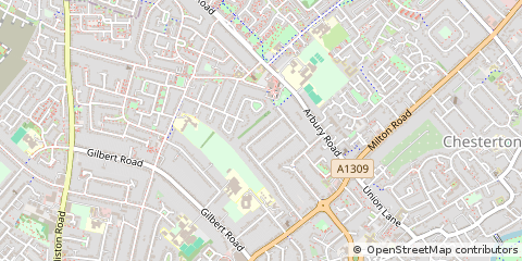 Map of Cambridge, Cambridgeshire