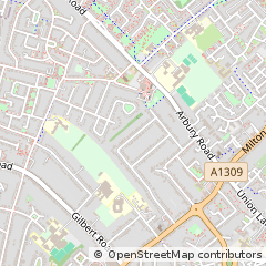 Map of Cambridge, Cambridgeshire