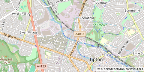 Map of Tipton, West Midlands