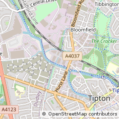 Map of Tipton, West Midlands