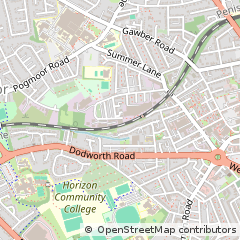 Map of Barnsley, South Yorkshire