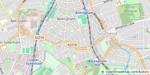 Map of London, Lewisham