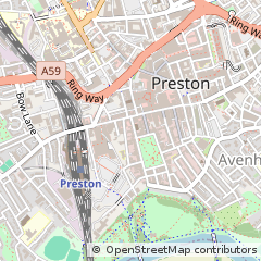 Map of Preston, Lancashire
