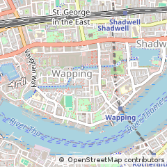 Map of Wapping, London