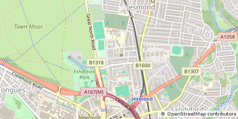 Map of Newcastle Upon Tyne