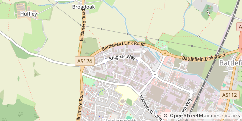 Map of Shrewsbury, Shropshire