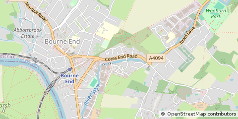 Map of Bourne END