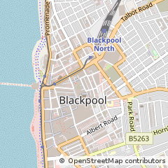 Map of Blackpool, Lancs