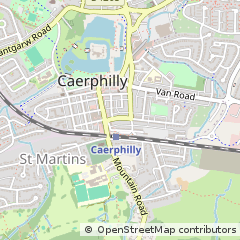 Map of Caerphilly