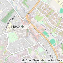 Map of Haverhill, Suffolk