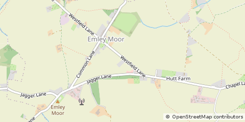 Map of Huddersfield, West Yorkshire