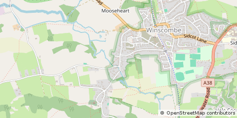 Map of Winscombe, North Somerset