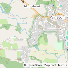 Map of Winscombe, North Somerset