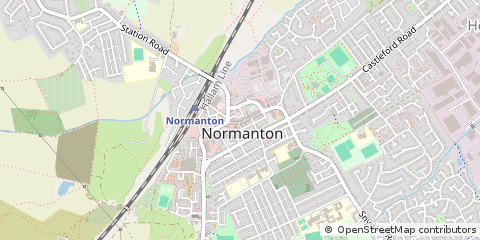 Map of Normanton, West Yorkshire