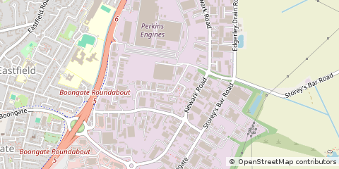 Map of Peterborough, Cambridgeshire