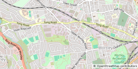 Map of Leeds, West Yorkshire