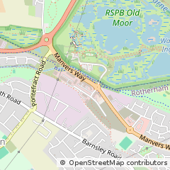 Map of Rotherham, South Yorkshire