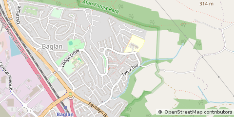 Map of Port Talbot, Neath Port Talbot