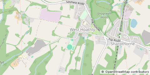 Map of West Hoathly, West Sussex