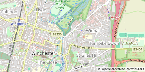 Map of Winchester