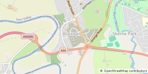 Map of Darlington, Co. Durham
