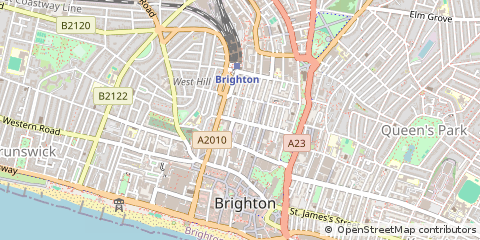 Map of Brighton, East Sussex