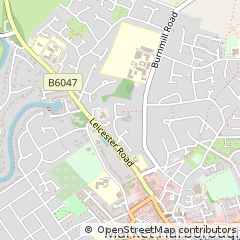 Map of Market Harborough, Leicestershire